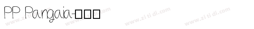 PP Pangaia字体转换